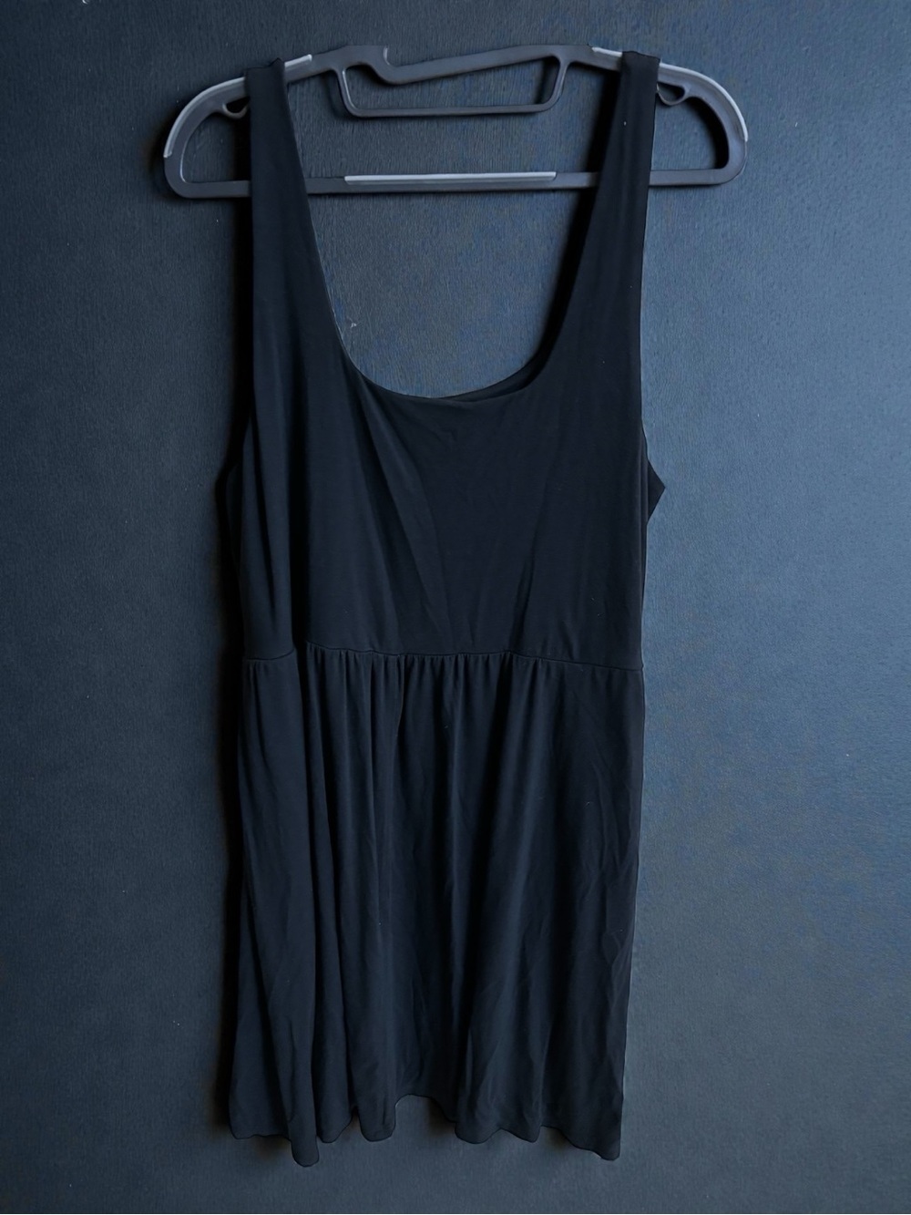 Classic Black Scoop Neck Tank Dress XL
